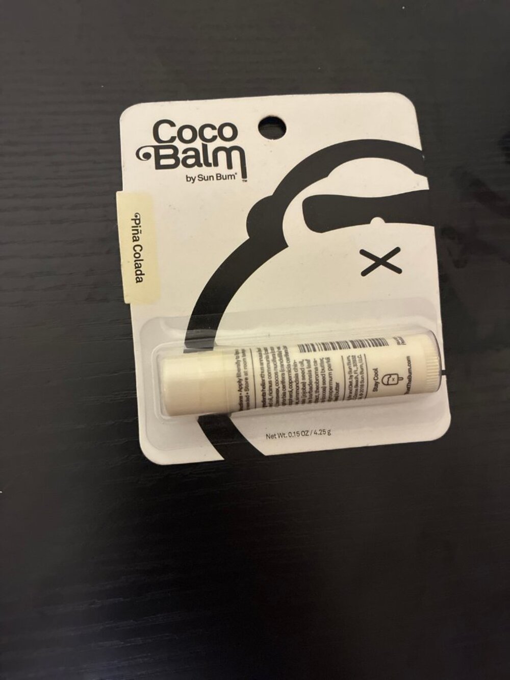 Sun Bum CocoBalm Moisturizing Lip Balm Piña Colada 0.15 oz - New